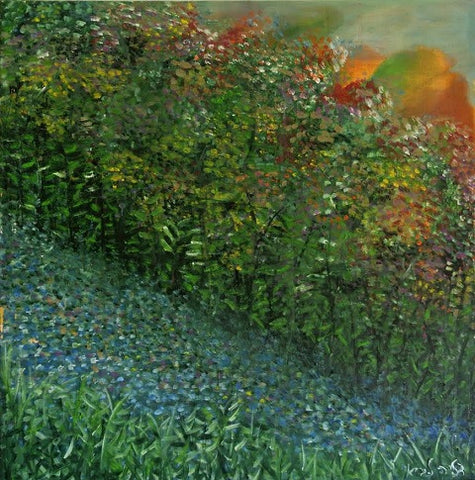 Dalia Lavi, oil on canvas, 90 by 90 cm