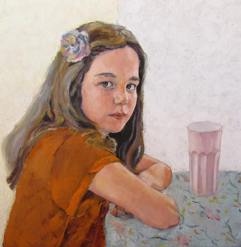Lubov Meshulam Lemkovitch, oil on canvas, 60 by 40 cm