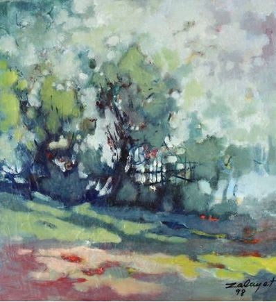 Zalayet Nessim, acrylic on canvas, 50 by 46 cm
