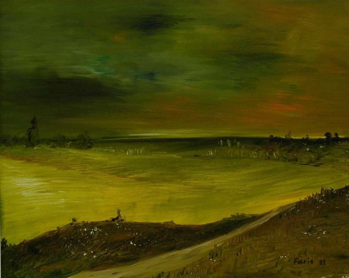 Faris Hamdan, oil on canvas, 45 by 55 cm