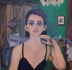 שאול לברון  | Shaul Levron, oil on canvas, 50 by 50 cm