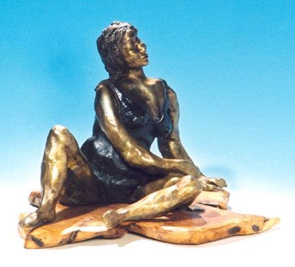 Eilat goldenzweig, Bronze  sculpture, Height 27 cm