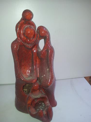 Shaul Elbaz, clay sculpture, Height, 40 cm