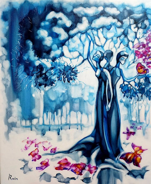 אירנה ראיין | Irena Rain oil on canvas, 60 by 50 cm