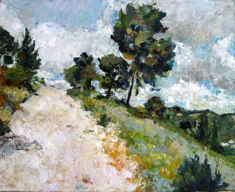Lubov Meshulam Lemkovitch, oil on canvas, 40 by 50 cm