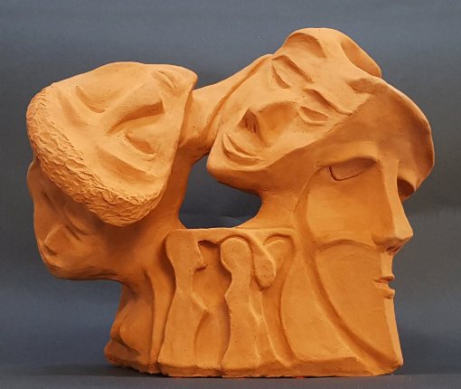 דוד גומא | David Gome, clay sculpture, Height 26 cm