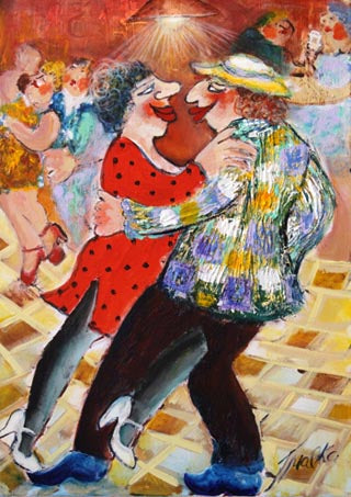 Malka Tsentsiper, Acrylic on canvas, 70 by 50 cm