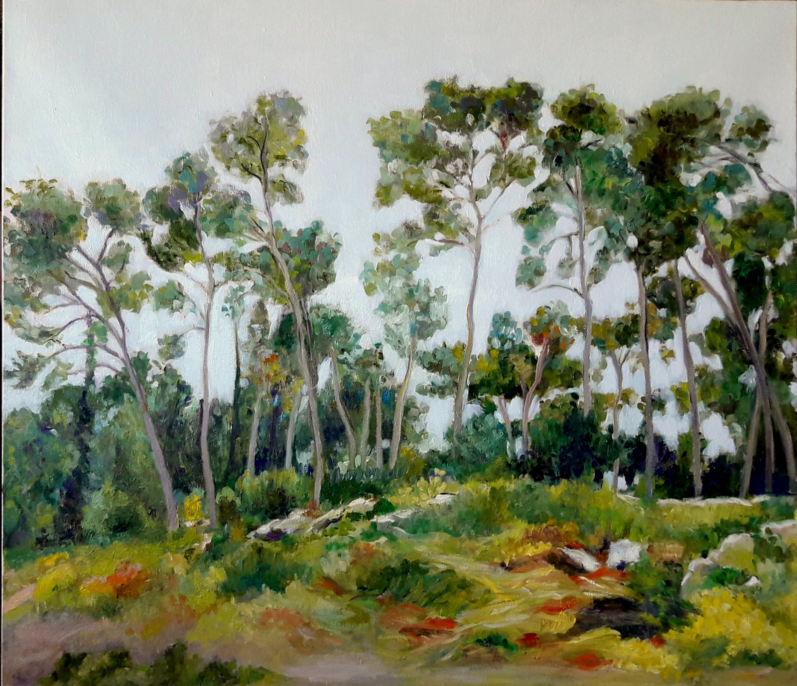 לובה משולם למקוביץ | Lubov Meshulam Lemkovitch‎‏, oil on canvas, 70 by 80 cm