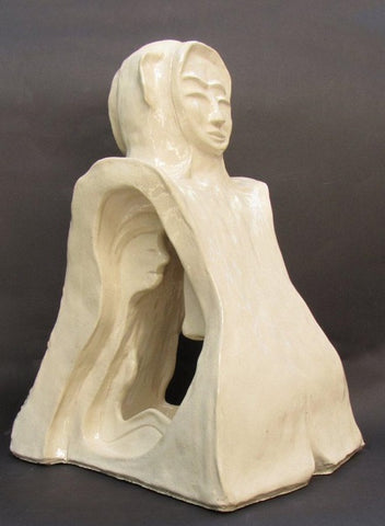 דוד גומא | David Gome, clay sculpture, Height 39 cm