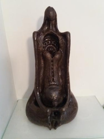 Shaul Elbaz, clay sculpture, Height, 52 cm,