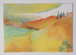 Nomi Berkowiz, Pastel on cardboard , 21 by 30 cm