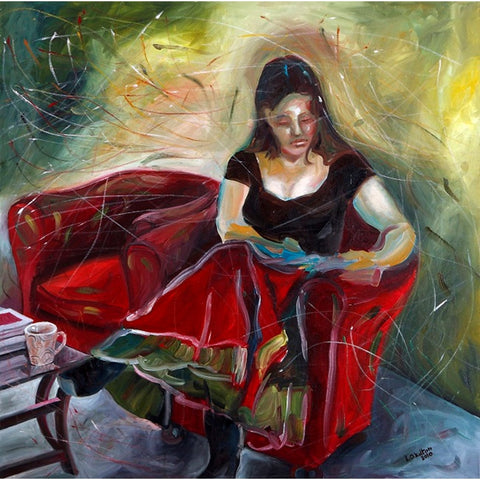 Liora Kolton, oil on canvas 100 by 100 cm