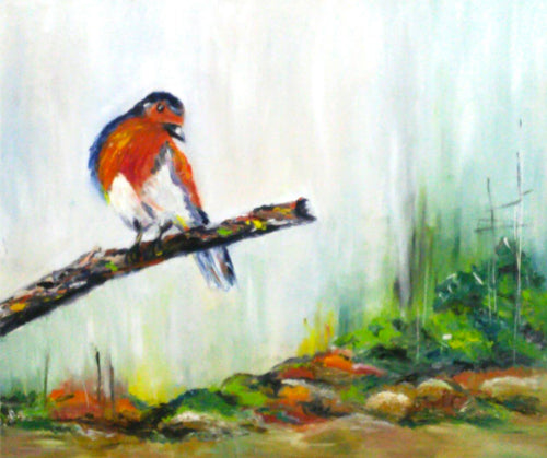 Yehudit Shalev, oil on canvas, 50 by 60 cm