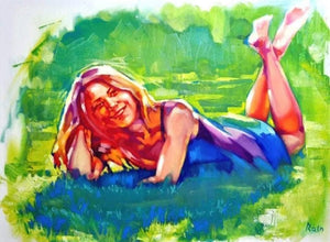 אירנה ראיין | Irena Rain, oil on canvas, 60 by 80 cm