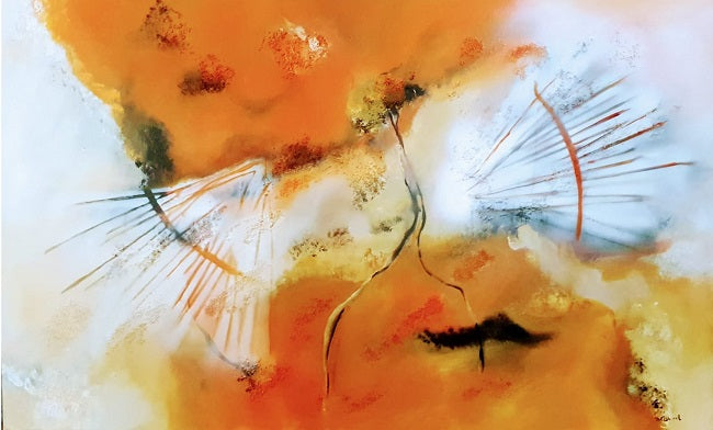 Sari Azulay, acrylic  on canvas, 80 by 130 cm
