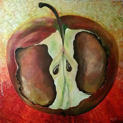 Bella Lifshits, Acrylic on canvas 120 by 120 cm