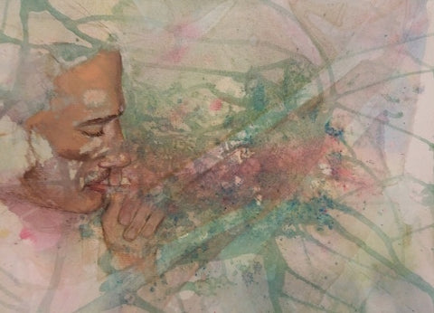 Shmulik Yaakobi , Mixed media on paper, 40 by 50 cm