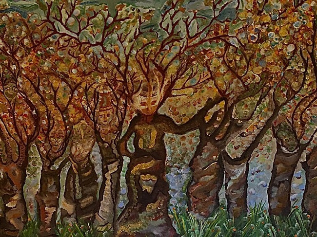 Merav Yedid Spielman - Oil on canvas, 45 by 90  cm