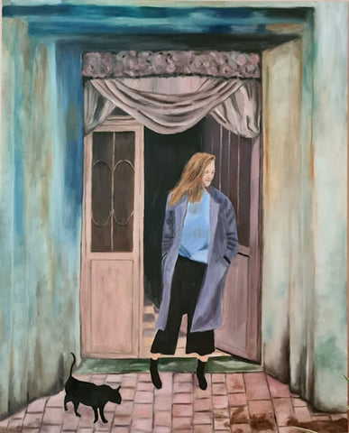 אתי גנור בריטברד | Ety Ganor Brietbard, oil on canvas, 100 by 80 cm