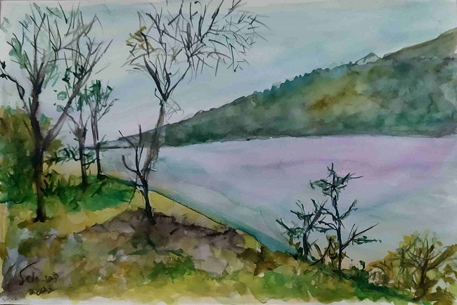 Debbie Eshel,  aquarelle on 300 g paper. 35 by 40 cm