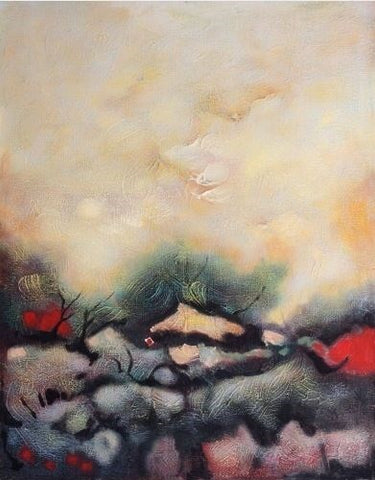 זלאיט נסים | Zalayet Nessim, oil on canvas, 92 by 73 cm