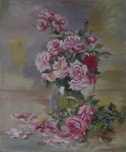 ילנה פלקובסקי | Yelena Falkovsky, oil on canvas, 50 by 40 cm