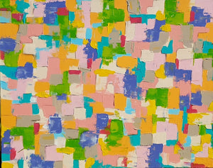 עדי כפיר | Adi kfir - Yellow Mint Art, Acrilyc on canvas,  80 by 100 cm | ציור מקורי