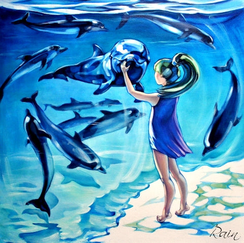 Irena Rain, oil on canvas, 80 by 100 cm