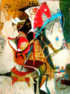 Galya Didur, acrylic on canvas, 120 by 60 cm