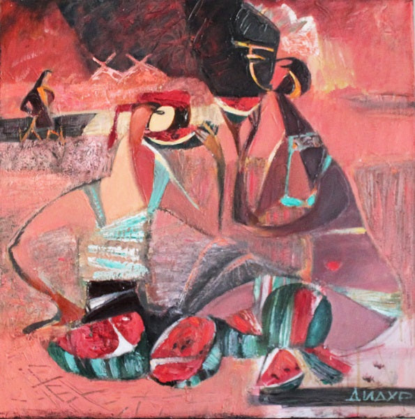 Galya Didur, acrylic on canvas, 80 by 80 cm