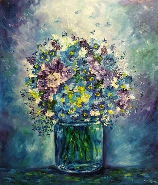 טטיאנה קרילובה  | Tatiana Krilova, oil on canvas, 70  by 60 cm
