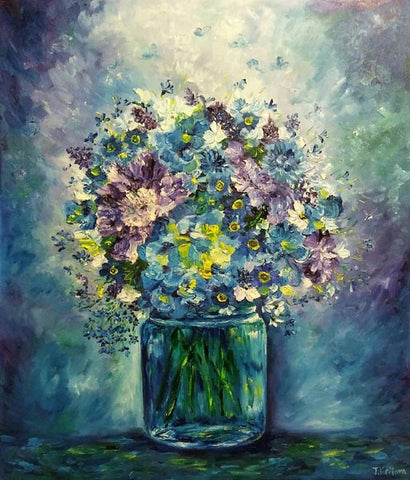 Tatiana Krilova, oil on canvas, 70  by 60 cm