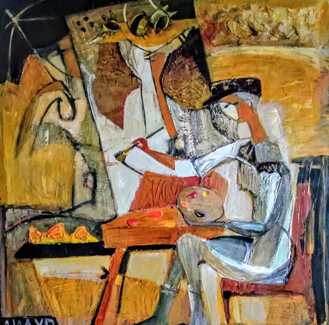 Galya Didur, acrylic on canvas, 80 by 80 cm