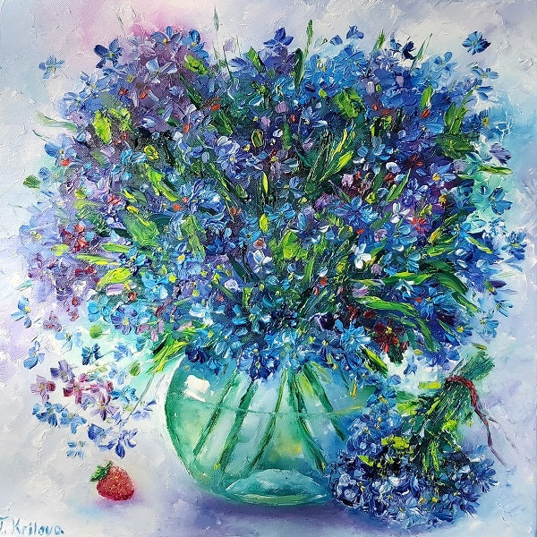 Tatiana Krilova, oil on canvas, 45 by 45 cm