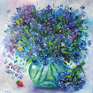 Tatiana Krilova, oil on canvas, 45 by 45 cm