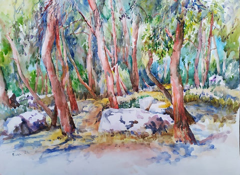 רבקה פיק לנדסמן | Rivka Pick Landesman ,  aquarelle on paper, 46 by  61 cm