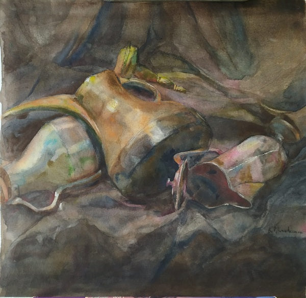 רבקה פיק לנדסמן | Rivka Pick Landesman ,  aquarelle on paper, 38 by  39 cm