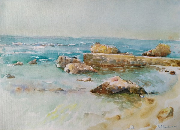 רבקה פיק לנדסמן | Rivka Pick Landesman ,  aquarelle on paper, 29 by  41 cm