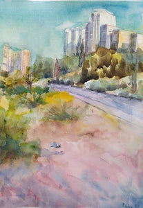 רבקה פיק לנדסמן | Rivka Pick Landesman ,  aquarelle on paper, 42 by  30 cm