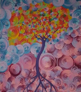 אדוארד אלמשי | Eduard Almashe, solid color collage, superacrylic on wood, 90 by 70 cm