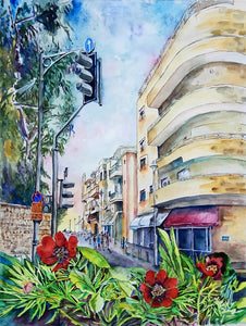 Haya White, Aquarelle on paper, 70 by 50 cm