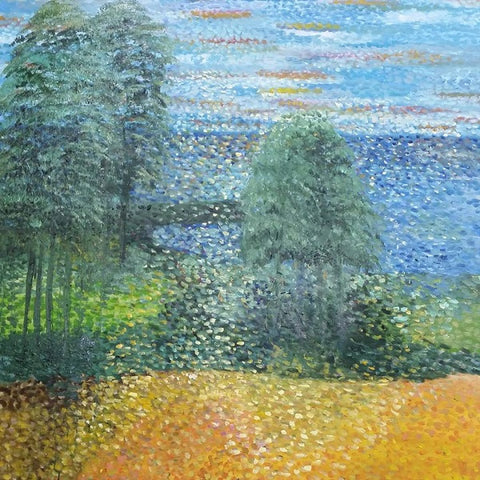 Dalia Lavi, oil on canvas, 100 by 100 cm