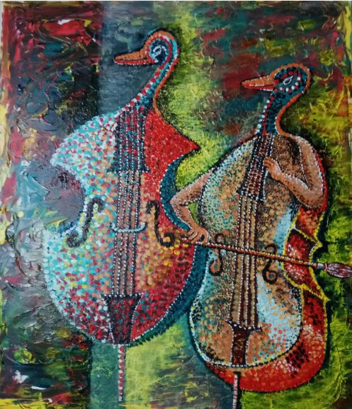 Tamar Ben david , Acrylic on canvas, 80 by 70 cm
