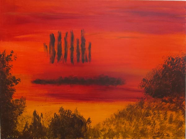 Edit Alfasi, acrylic on canvas, 60 by 80 cm