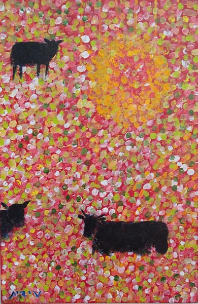 Edit Alfasi, acrylic on canvas, 60 by 40 cm