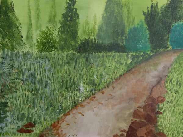 Edit Alfasi, acrylic on canvas, 60 by 40 cm