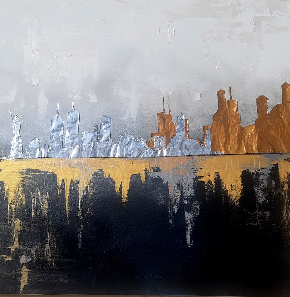 Ahuva Muzikansky, Acrylic on canvas, 80 by 80 cm