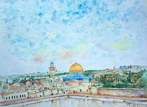 Haya White, Aquarelle on paper, 70 by 50 cm