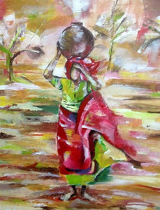 Yehudit Shalev, Acrylic on canvas, 70 by 50 cm